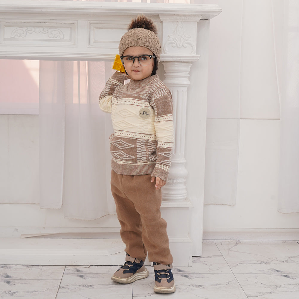 Boys Winter Knitted Sweater with Trouser