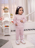 Girls Winter Fleece Sweatshirt & Trouser Set