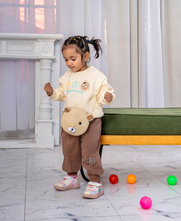 Cute Printed Sweatshirt with Trouser