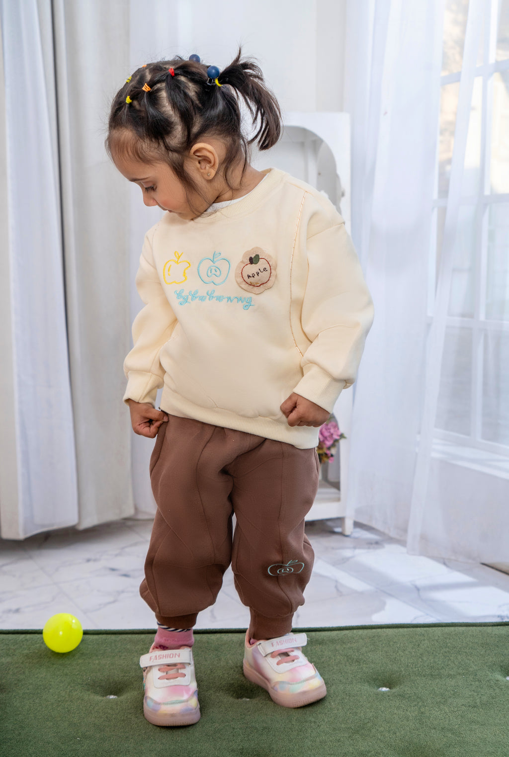 Cute Printed Sweatshirt with Trouser