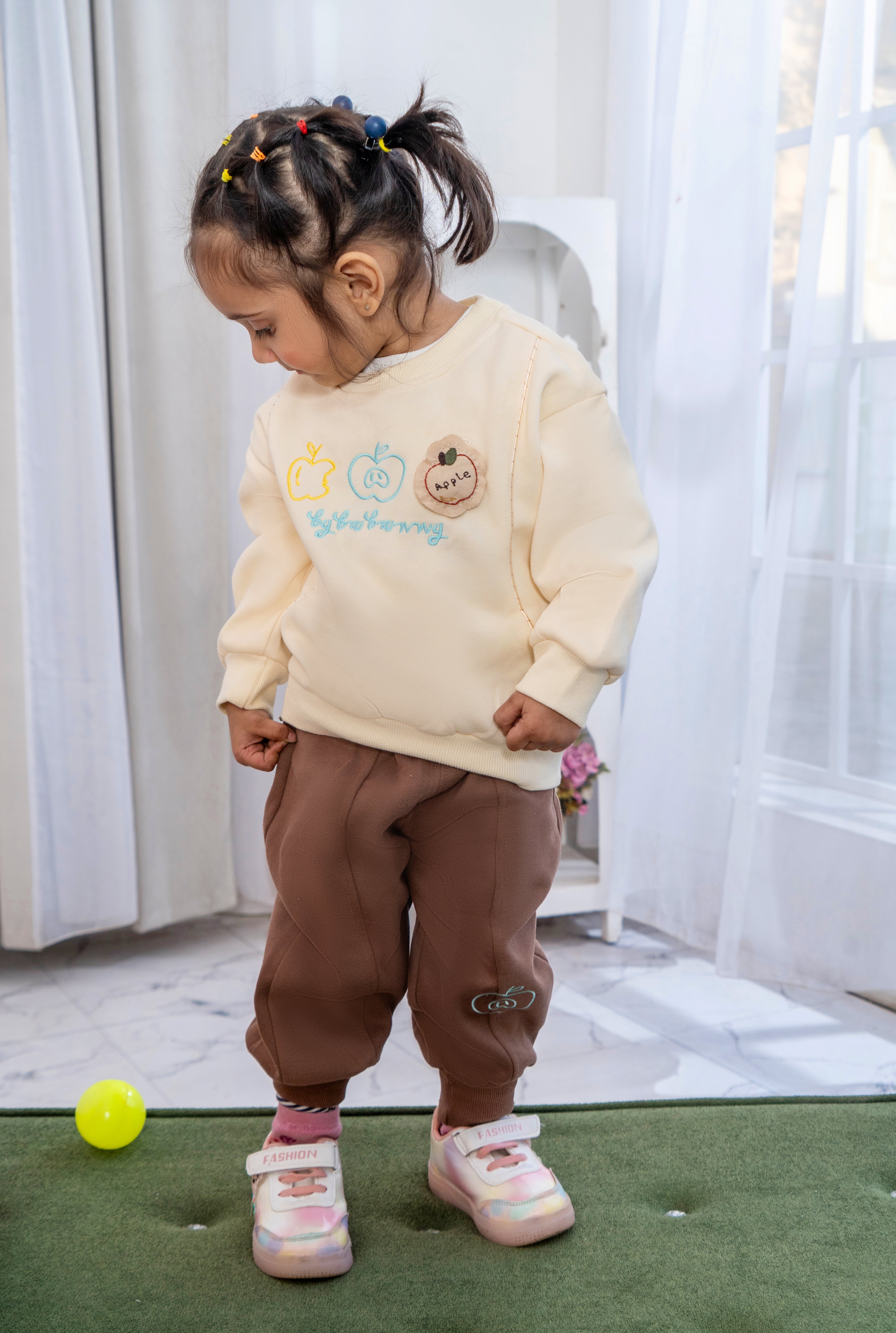 Cute Printed Sweatshirt with Trouser